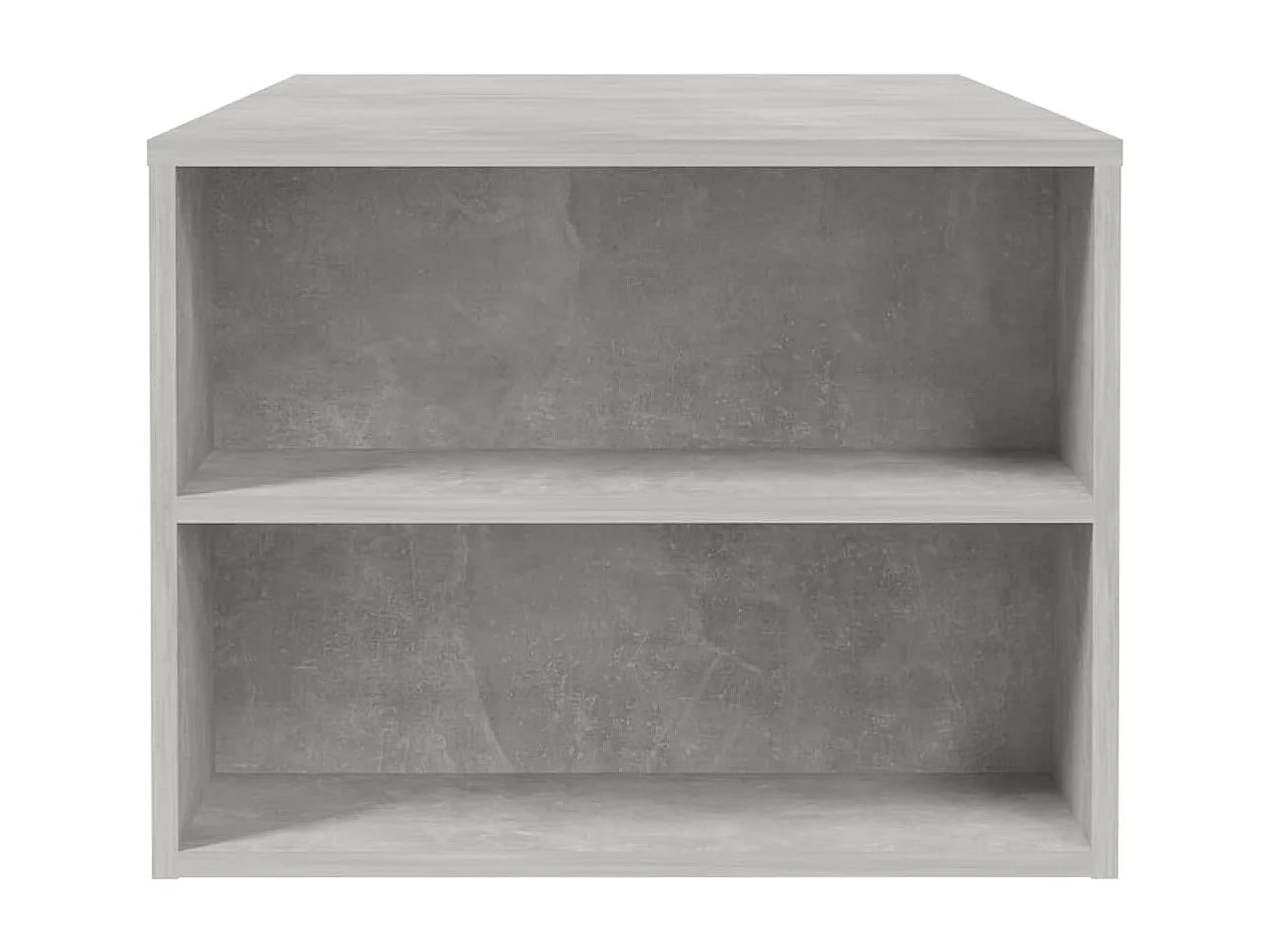 Table basse gris béton 102x55x42 cm bois d'ingénierie