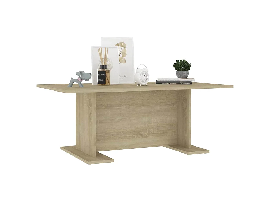 Table basse chêne sonoma 103,5x60x40 cm bois d'ingénierie