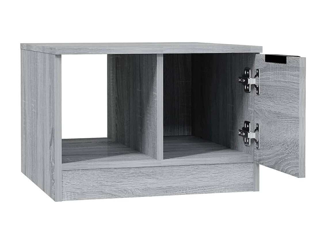 Table basse sonoma gris 50x50x36 cm bois d'ingénierie