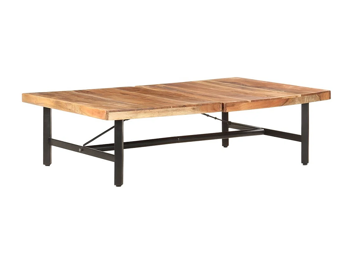 Mesa de centro 142x90x42 cm madeira de acácia maciça