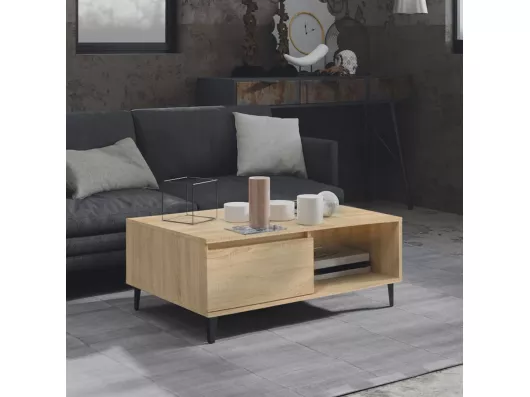 Kauf Unique Couchtisch Sonoma-Eiche 90x60x35 cm Holzwerkstoff