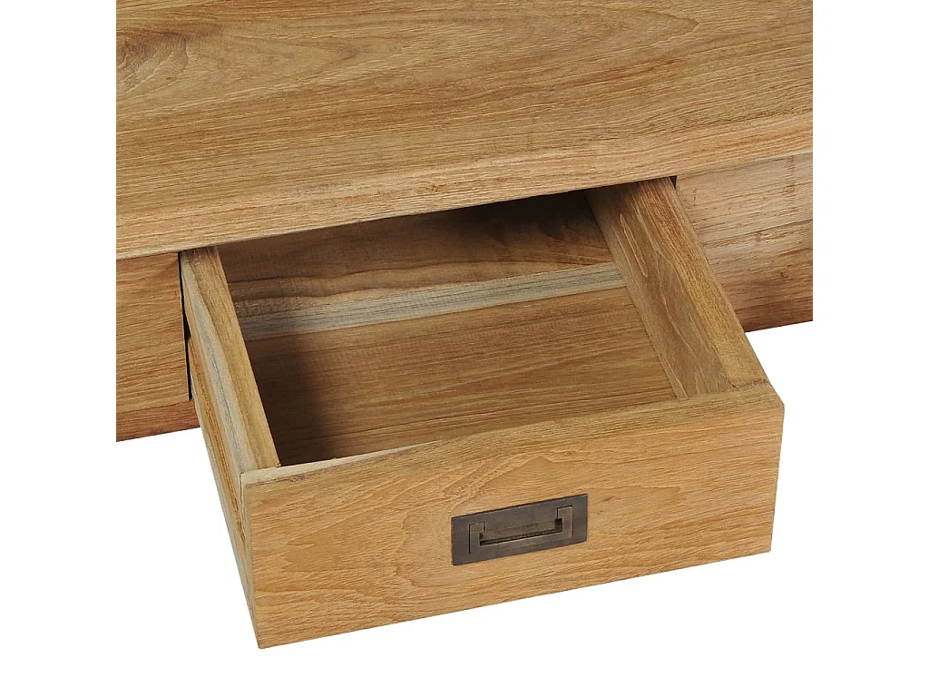 Table basse teck massif 100x60x35 cm