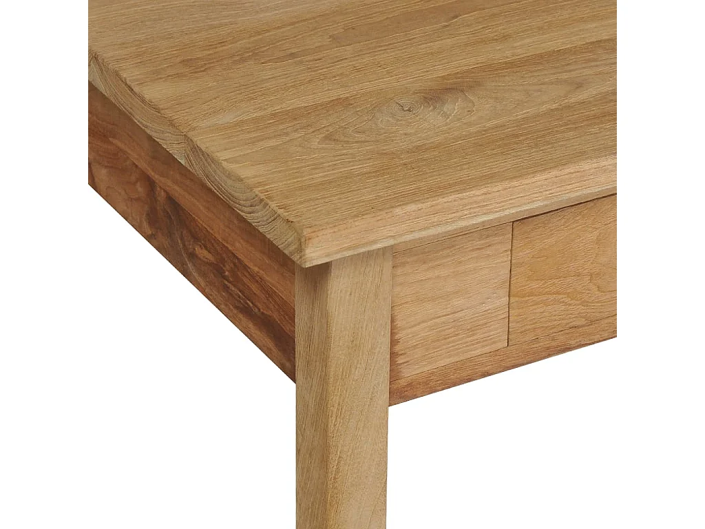 Table basse teck massif 100x60x35 cm