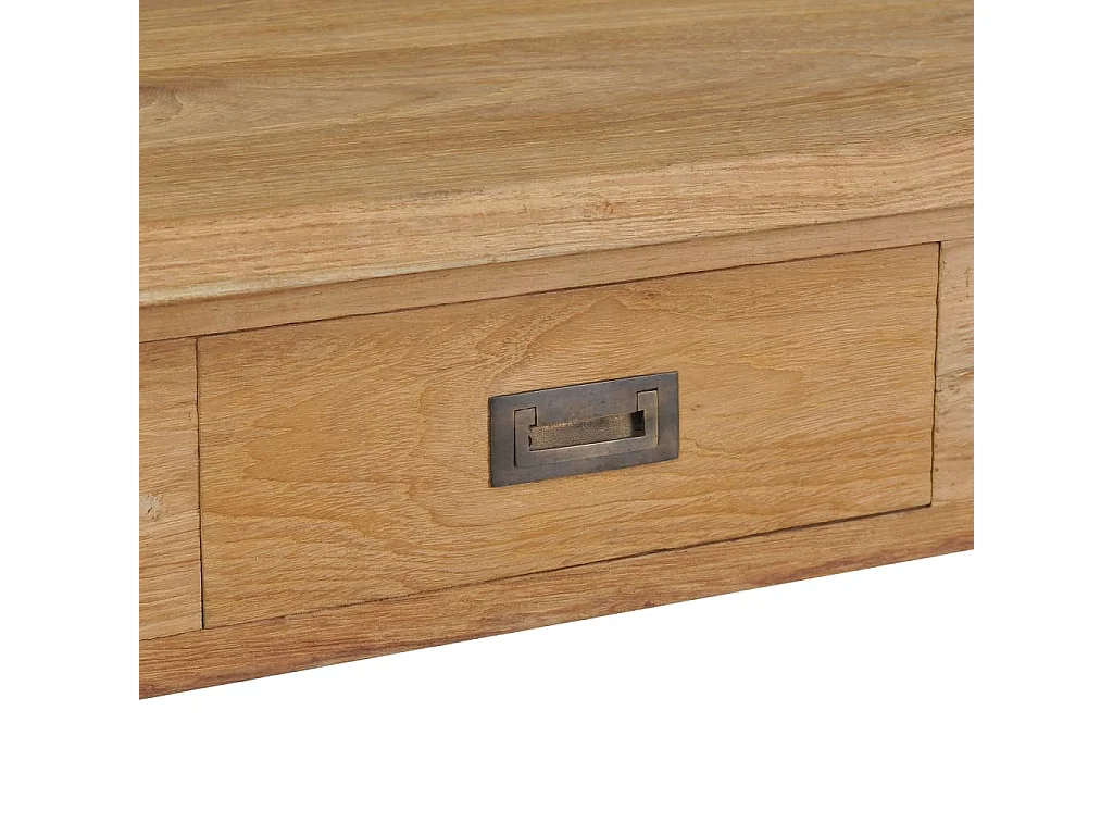 Salontafel massief teakhout 100x60x35 cm