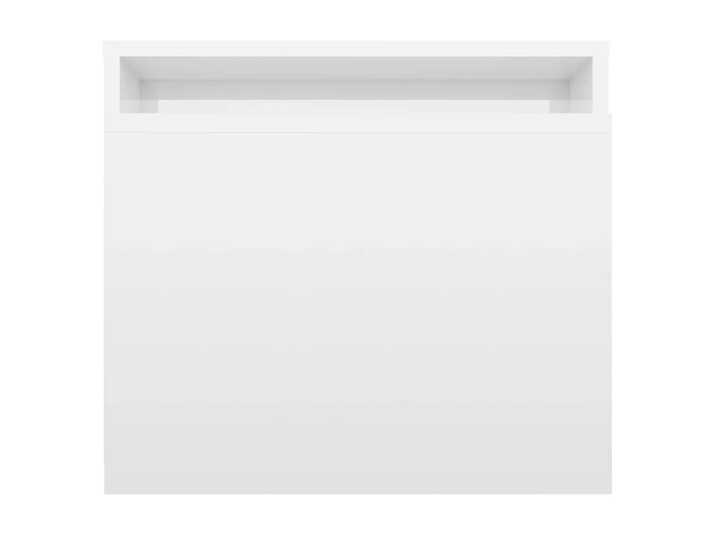 Ensemble de table basse Blanc brillant Bois d’ingénierie