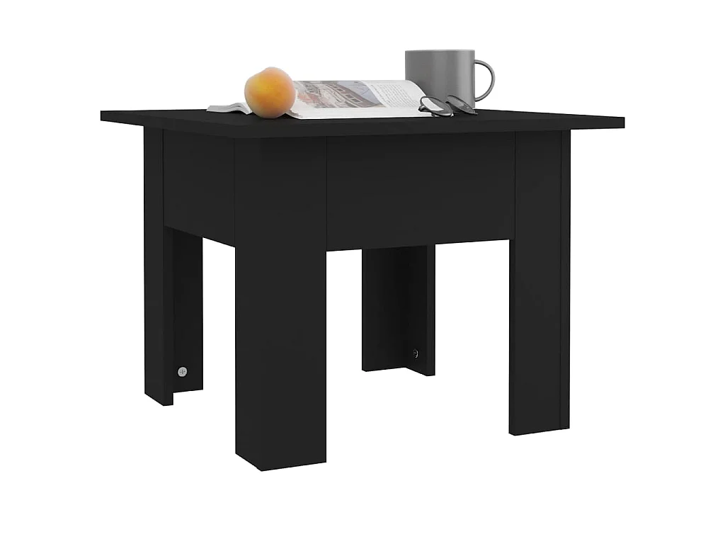 Couchtisch Schwarz 55x55x42 cm Holzwerkstoff