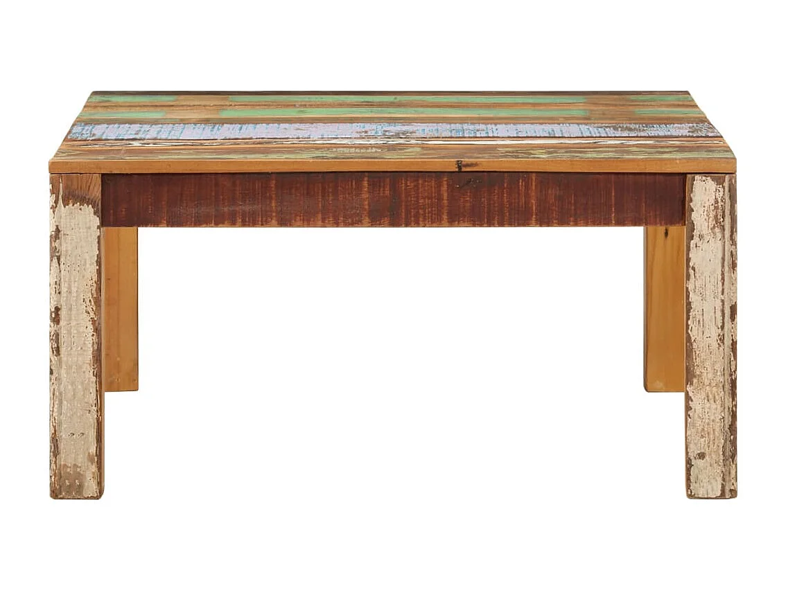 Couchtisch 80x80x40 cm Altholz Massiv