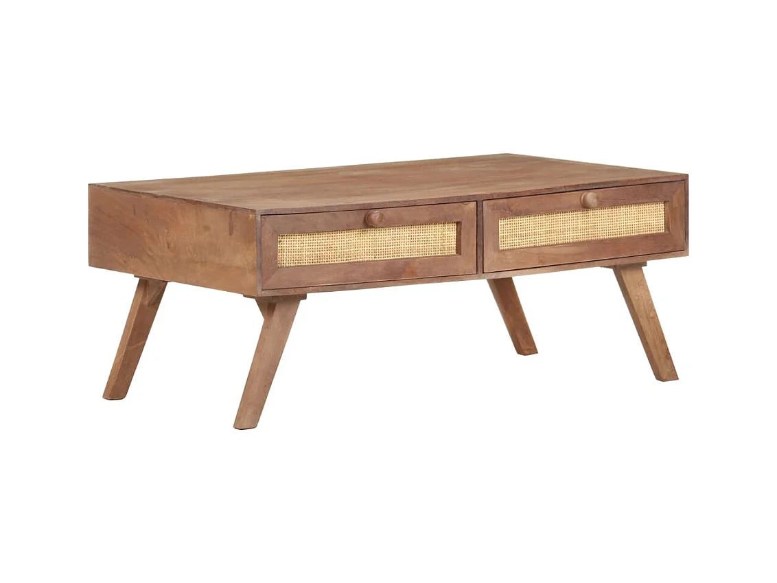 Couchtisch 100x60x40 cm Mango Massivholz