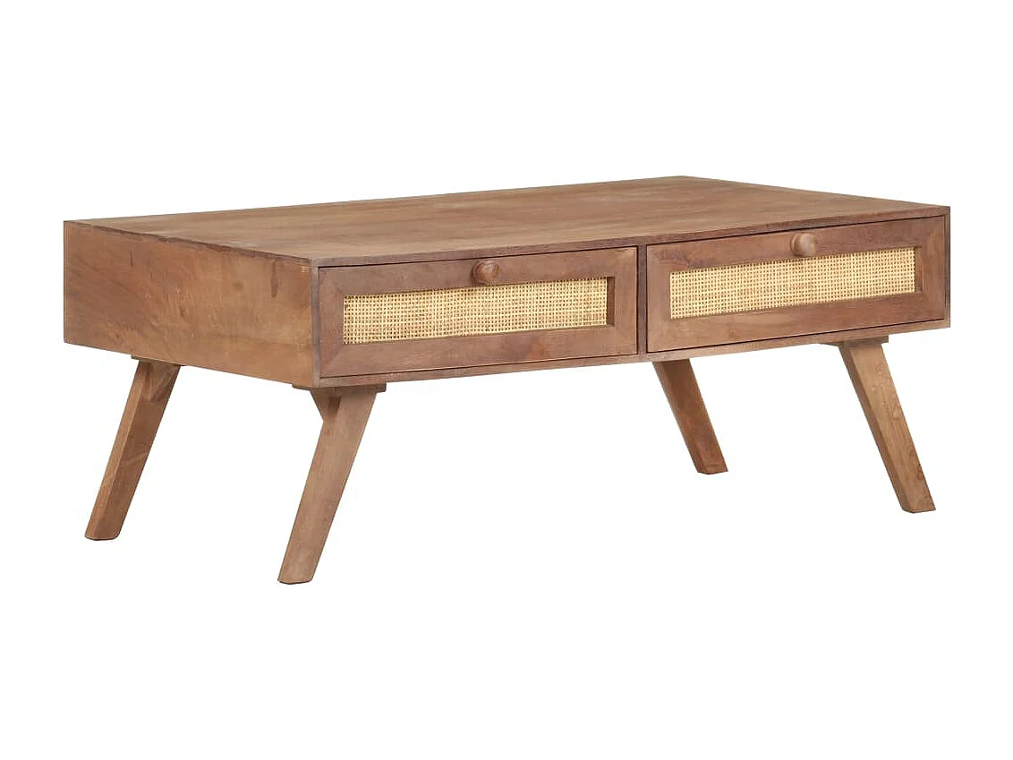Couchtisch 100x60x40 cm Mango Massivholz