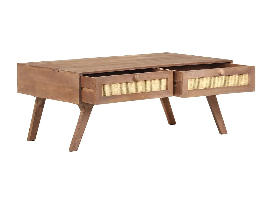 Couchtisch 100x60x40 cm Mango Massivholz
