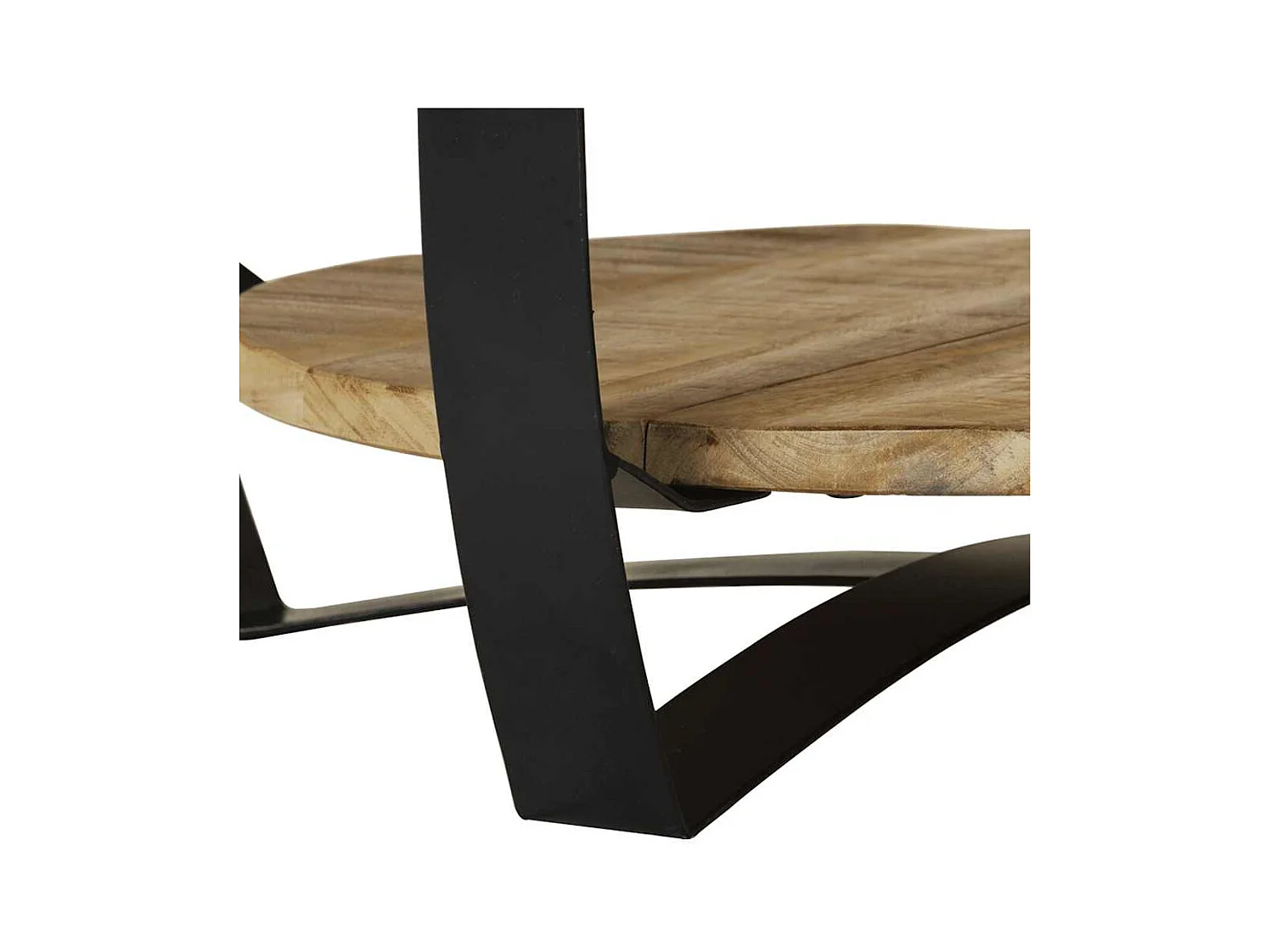 Table basse Bois massif de manguier brut 65x32 cm