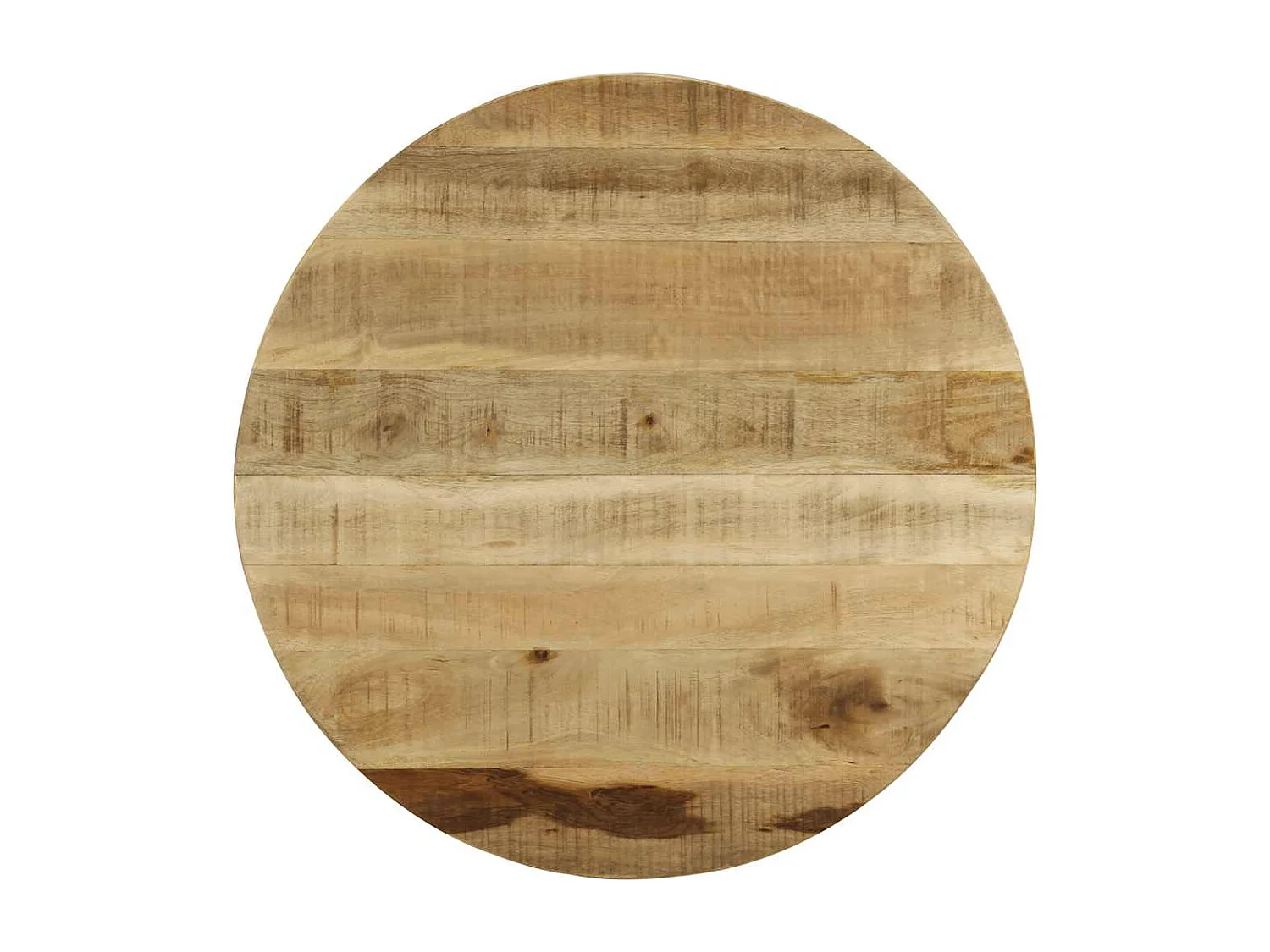 Tavolino da Salotto in Legno Massello Grezzo di Mango 65x32 cm