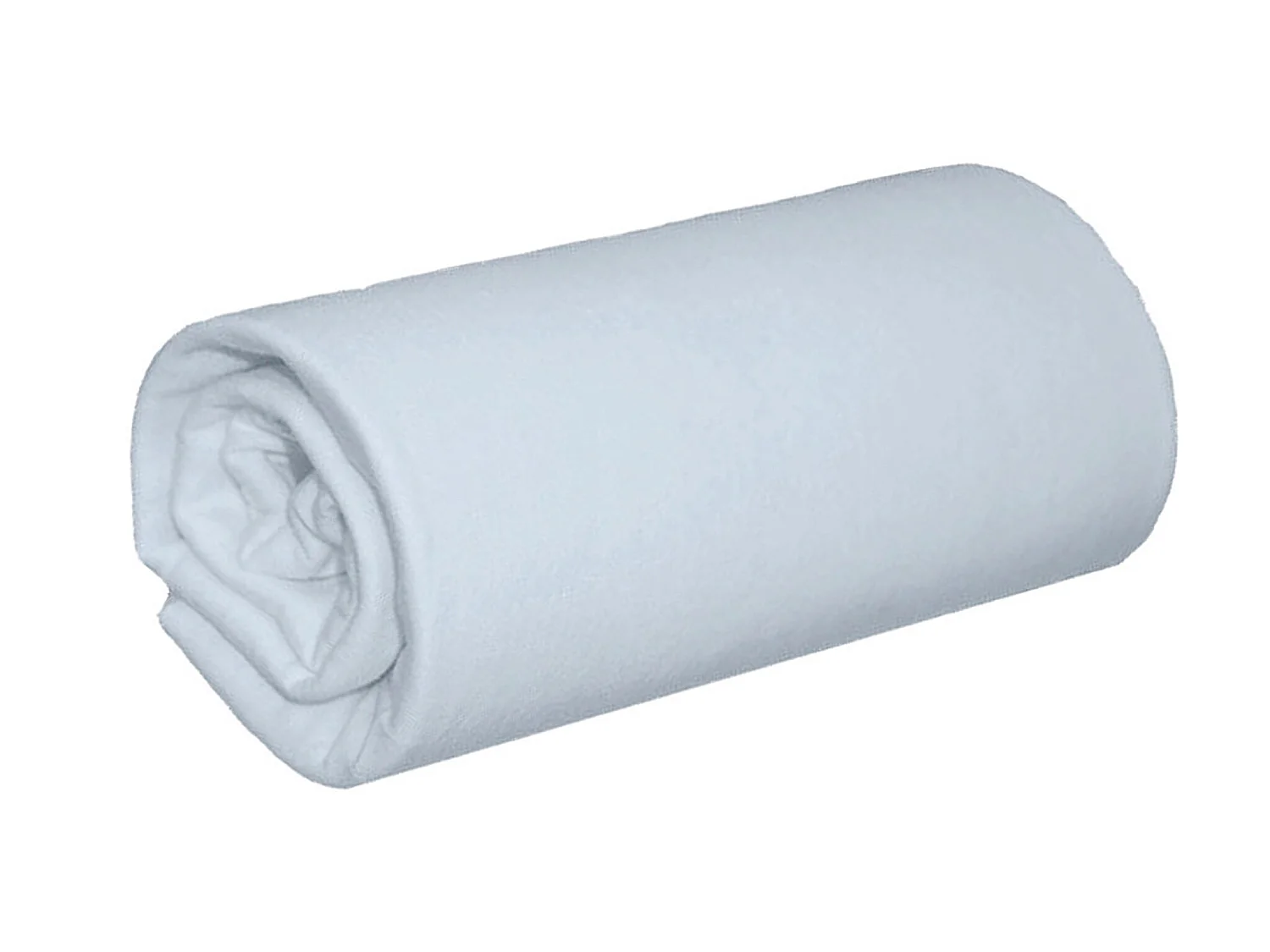 Drap housse bleu jersey coton Lycra Tencel 150x220