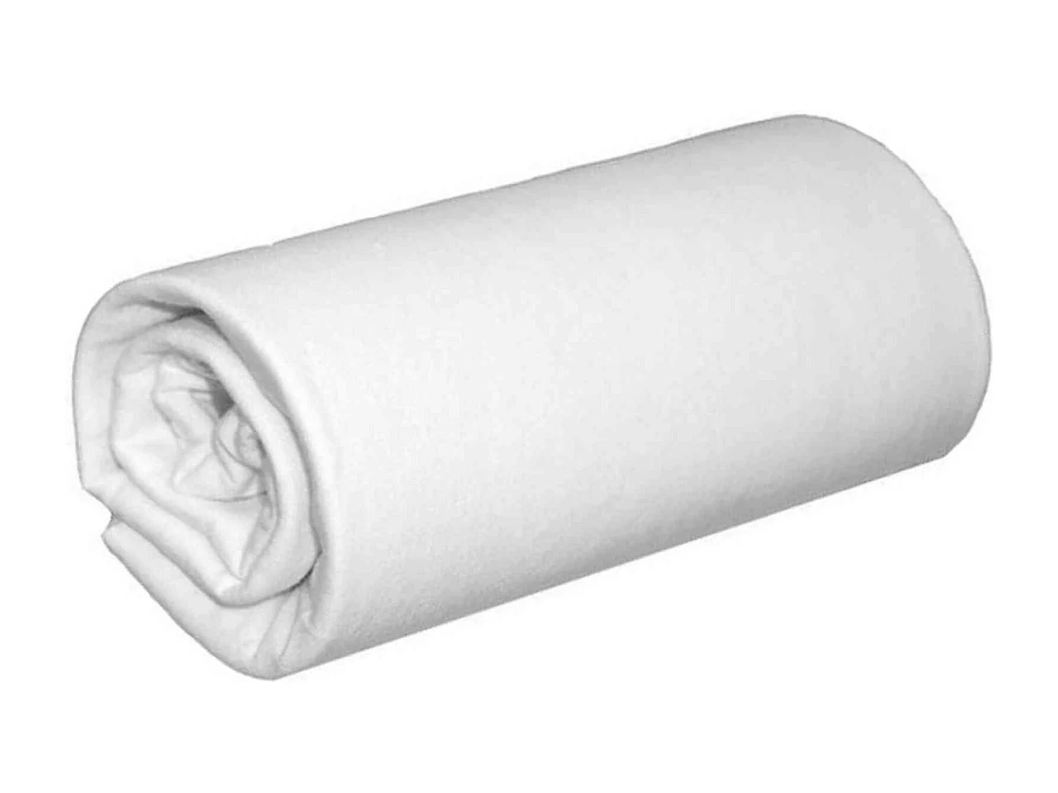 Drap housse flanelle blanc bonnet 30 cm 180x200 cm - Tradilinge