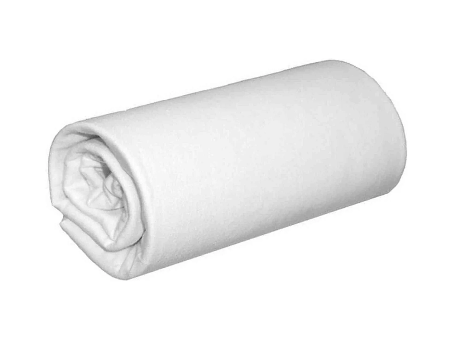 Drap housse flanelle blanc bonnet 30 cm 180x200 cm - Tradilinge