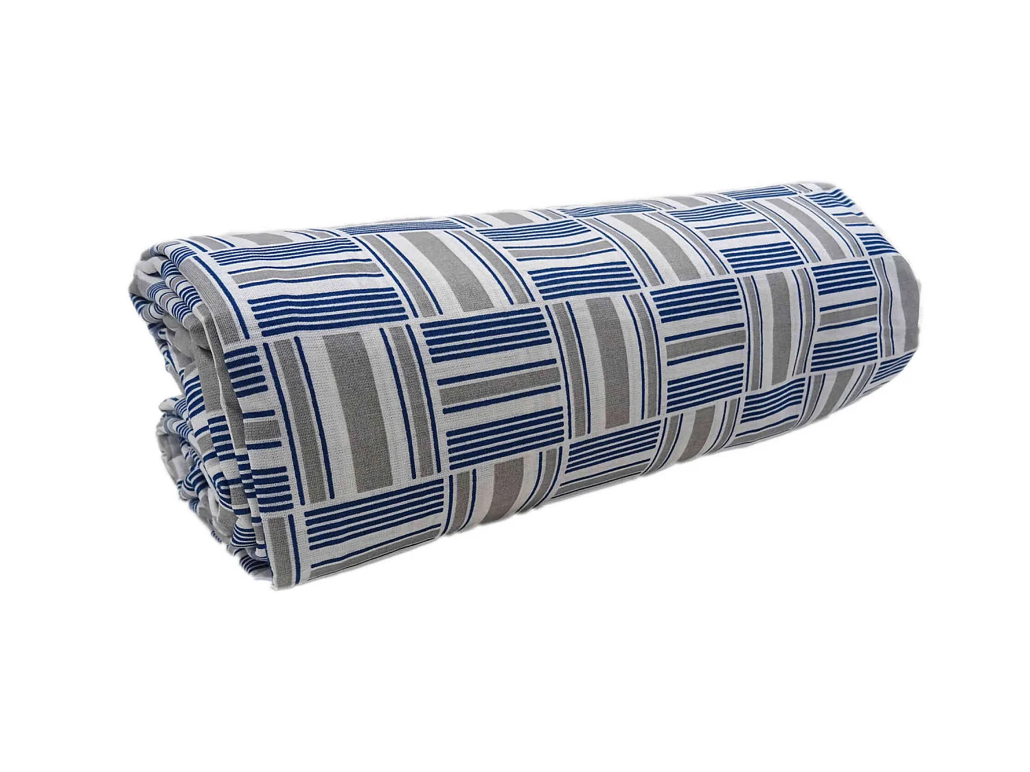 Drap housse Diego bleu bonnet 40 cm 90x190 cm - Tradilinge