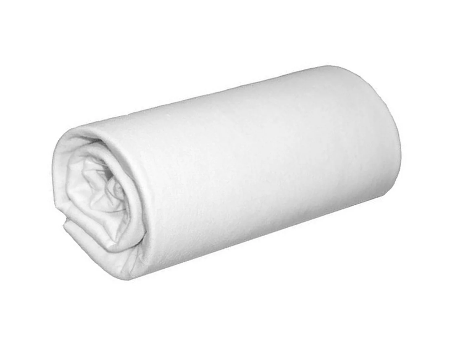 Drap housse blanc jersey coton Lycra Tencel 110x220