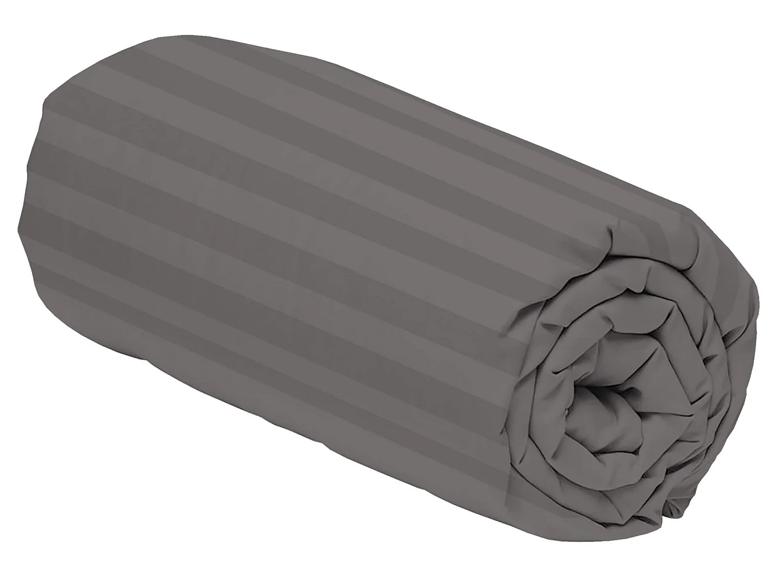 Drap housse Satin Gris Perle 140x190 cm