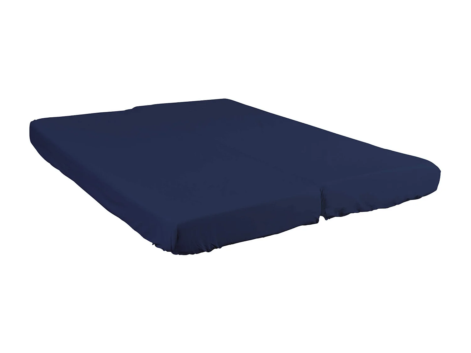 Drap housse bleu marine pour matelas clic-clac bonnet 20 cm 140x190