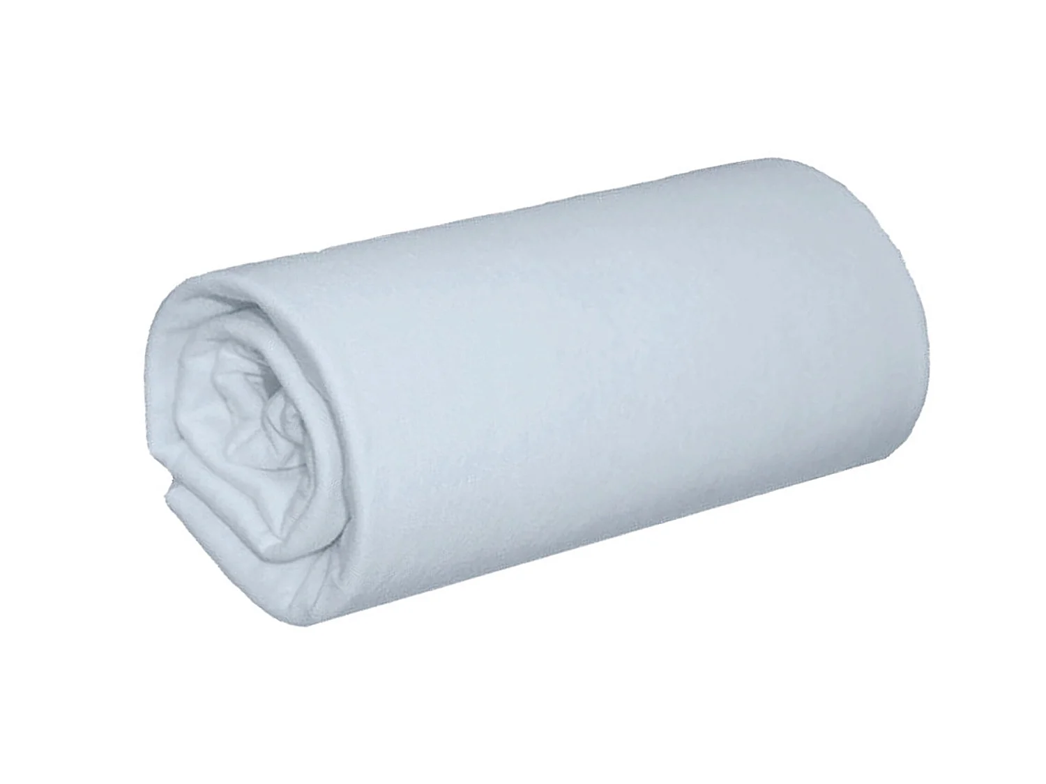 Drap housse bleu jersey coton Lycra Tencel 110x190