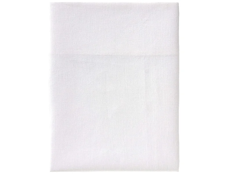 Drap plat blanc 100% lin 270x310 cm