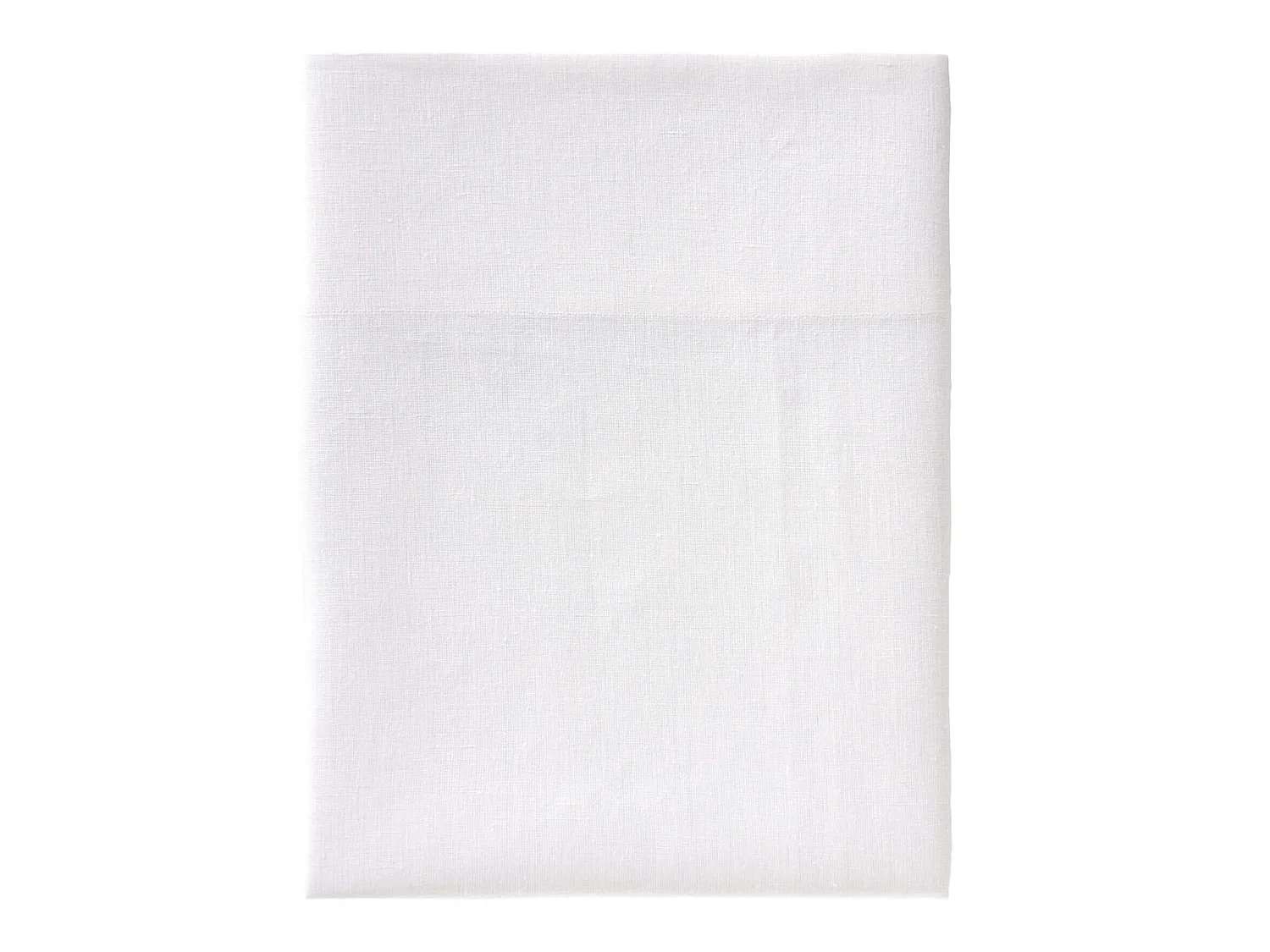 Drap plat blanc 100% lin 270x310 cm