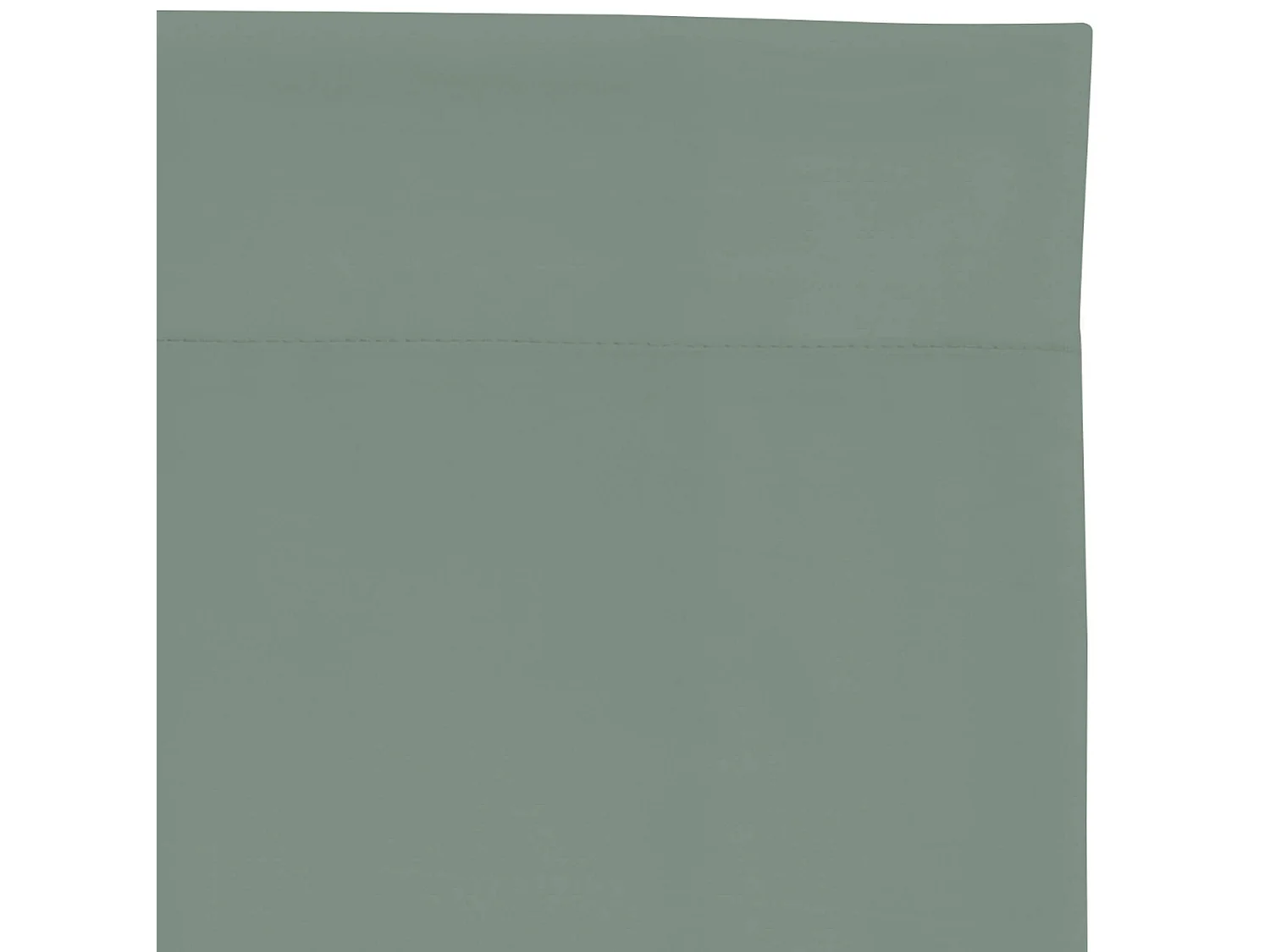 Drap plat 100% coton vert de gris 240x310 cm