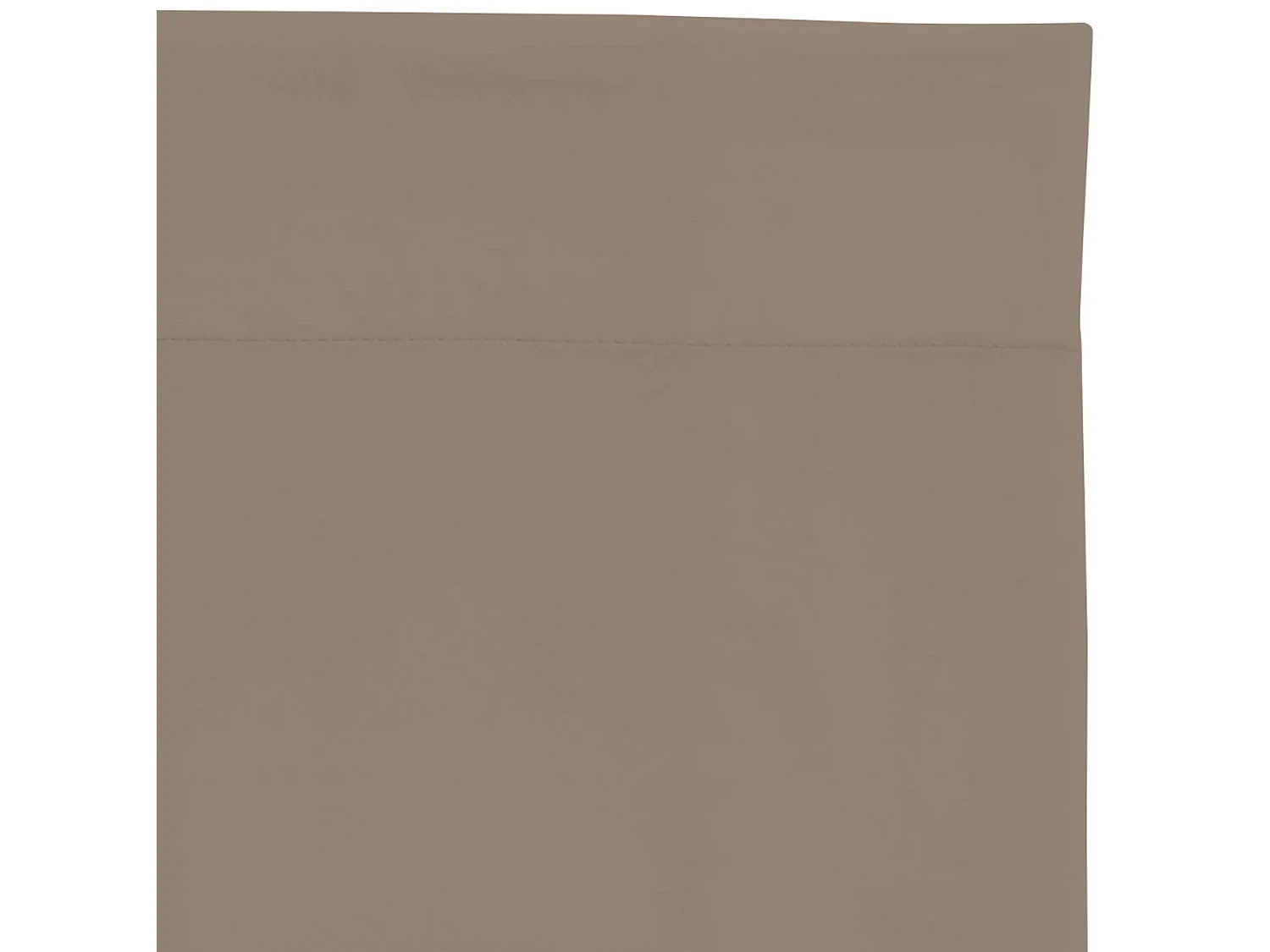 Drap plat taupe 100% coton biologique 180x290 cm