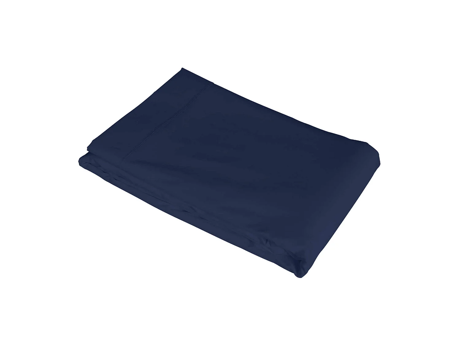 Drap plat bleu marine 100% coton 180x290