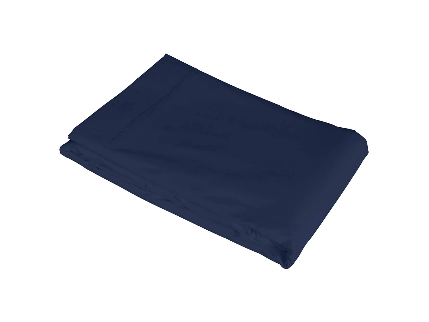 Drap plat bleu marine 100% coton 180x290