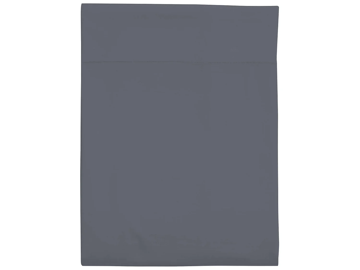 Drap plat percale gris ardoise 240x310 cm