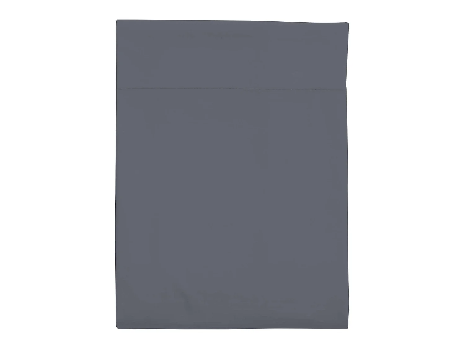 Drap plat percale gris ardoise 240x310 cm