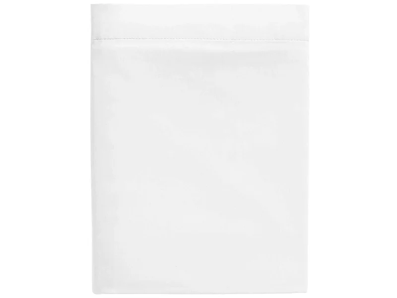 Drap plat blanc 100% satin de coton 180x290 cm
