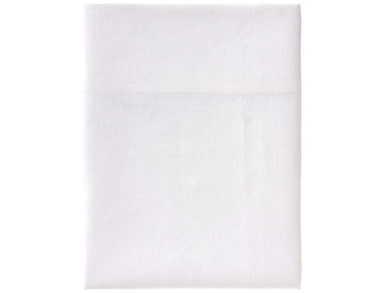 Drap plat blanc 100% lin 240x310 cm