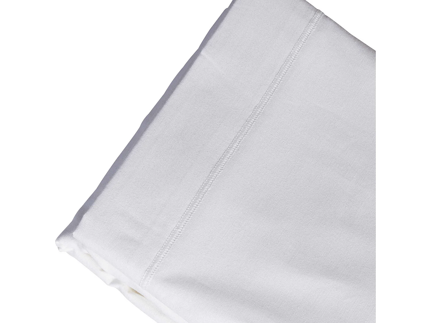 Drap plat blanc 100% coton 240x310