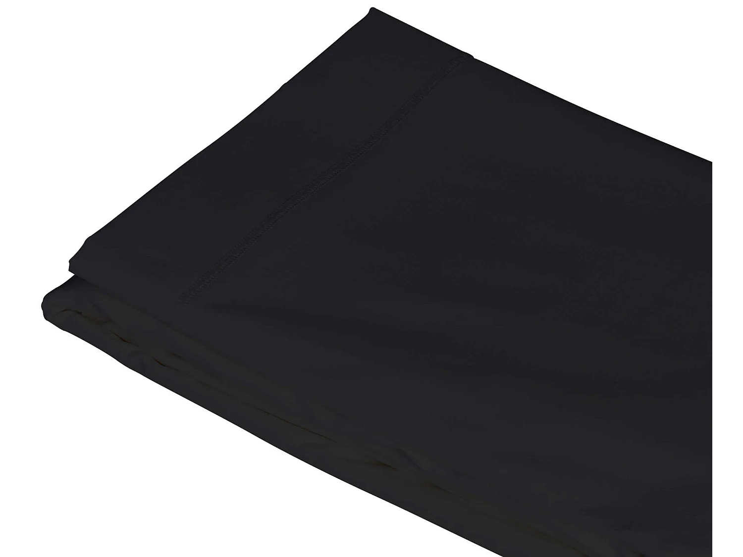 Drap plat noir 100% coton 180x290