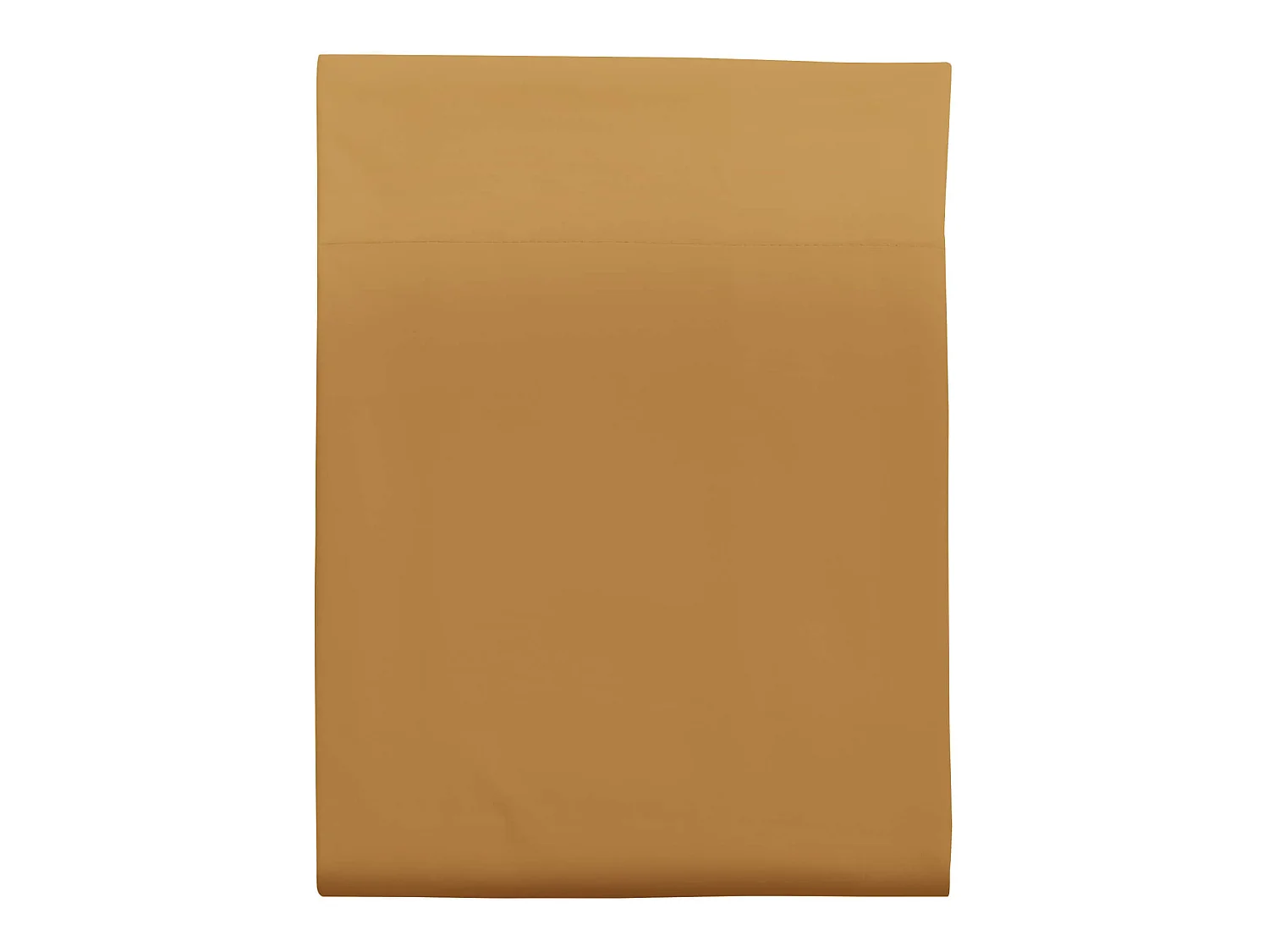 Drap plat curry 100% coton biologique 240x310 cm