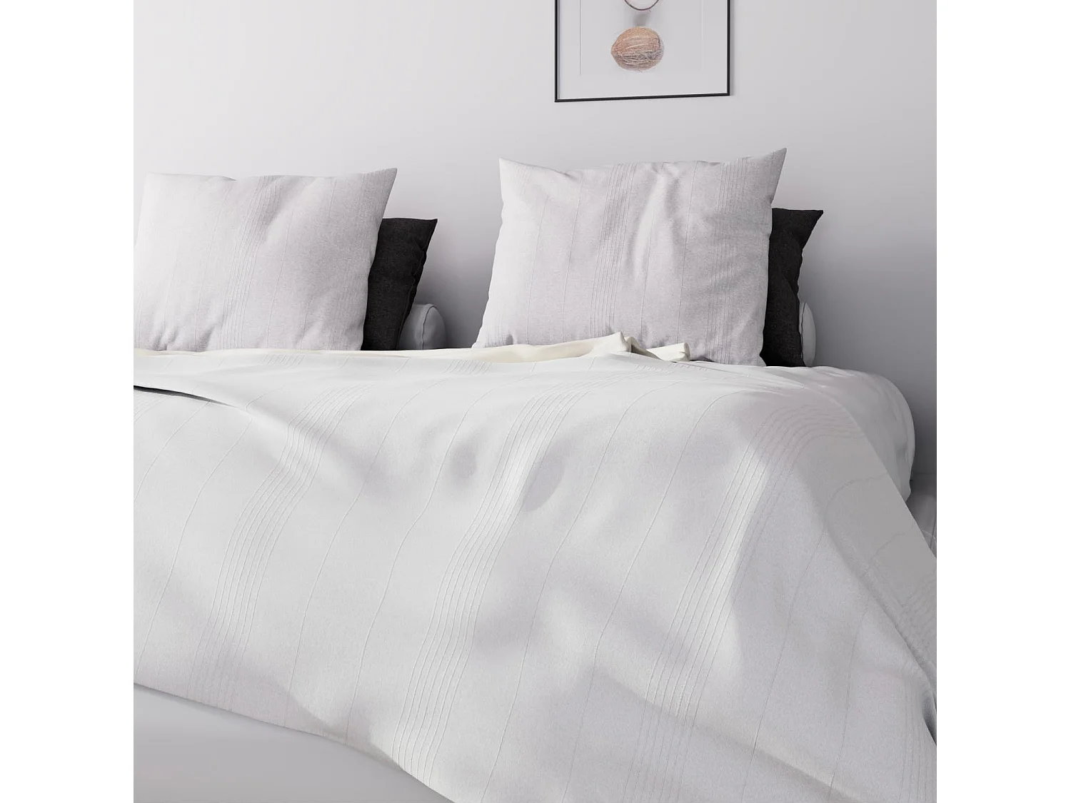 Jeté de lit Adèle blanc 240x220 cm