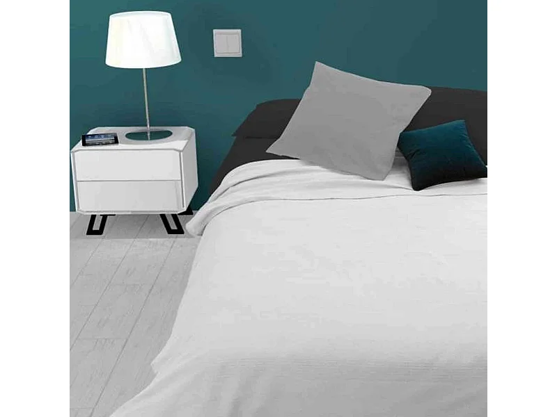 Jeté de lit Adèle blanc 240x220 cm