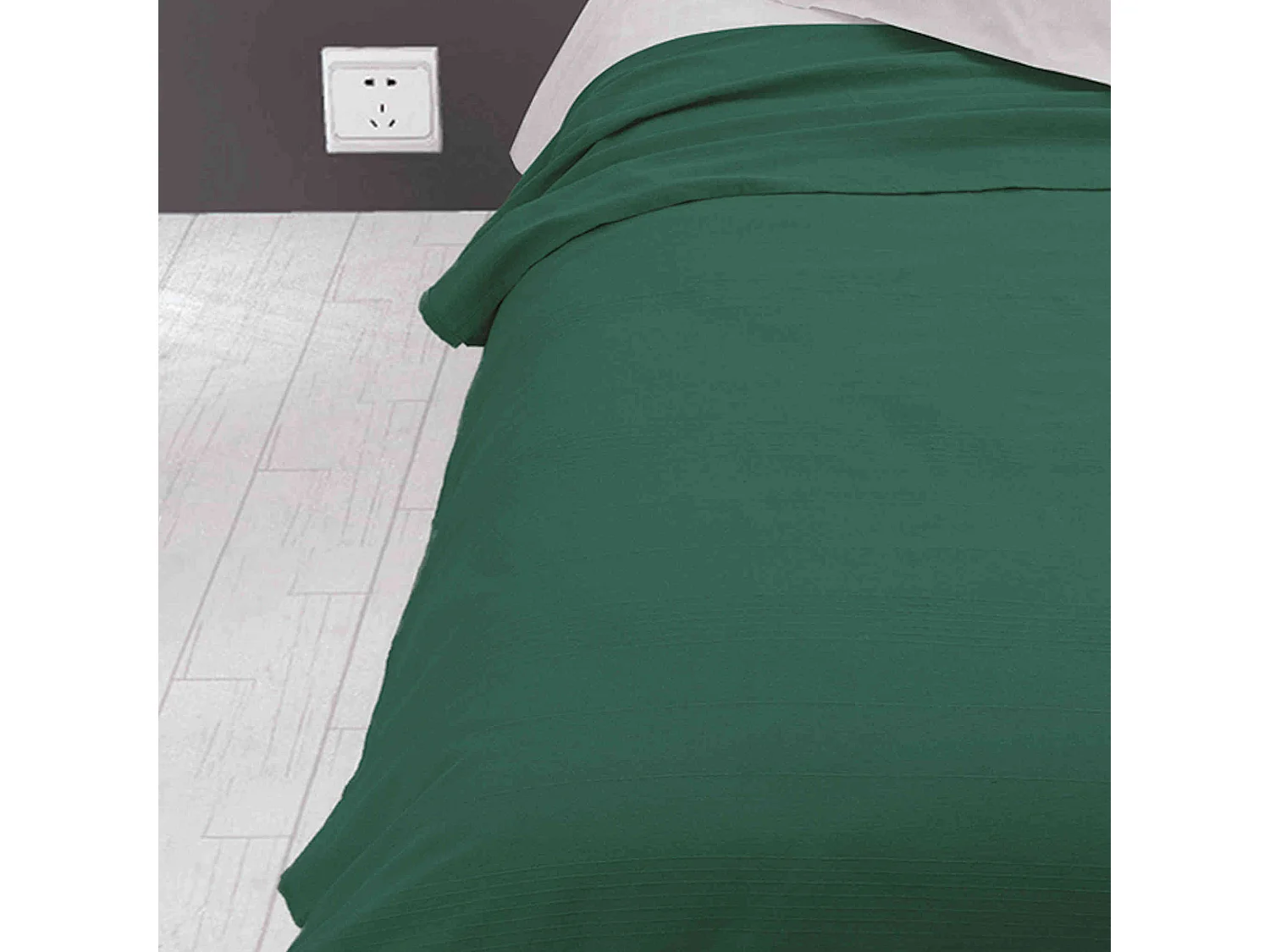 Jeté de lit Adèle vert 240x220 cm