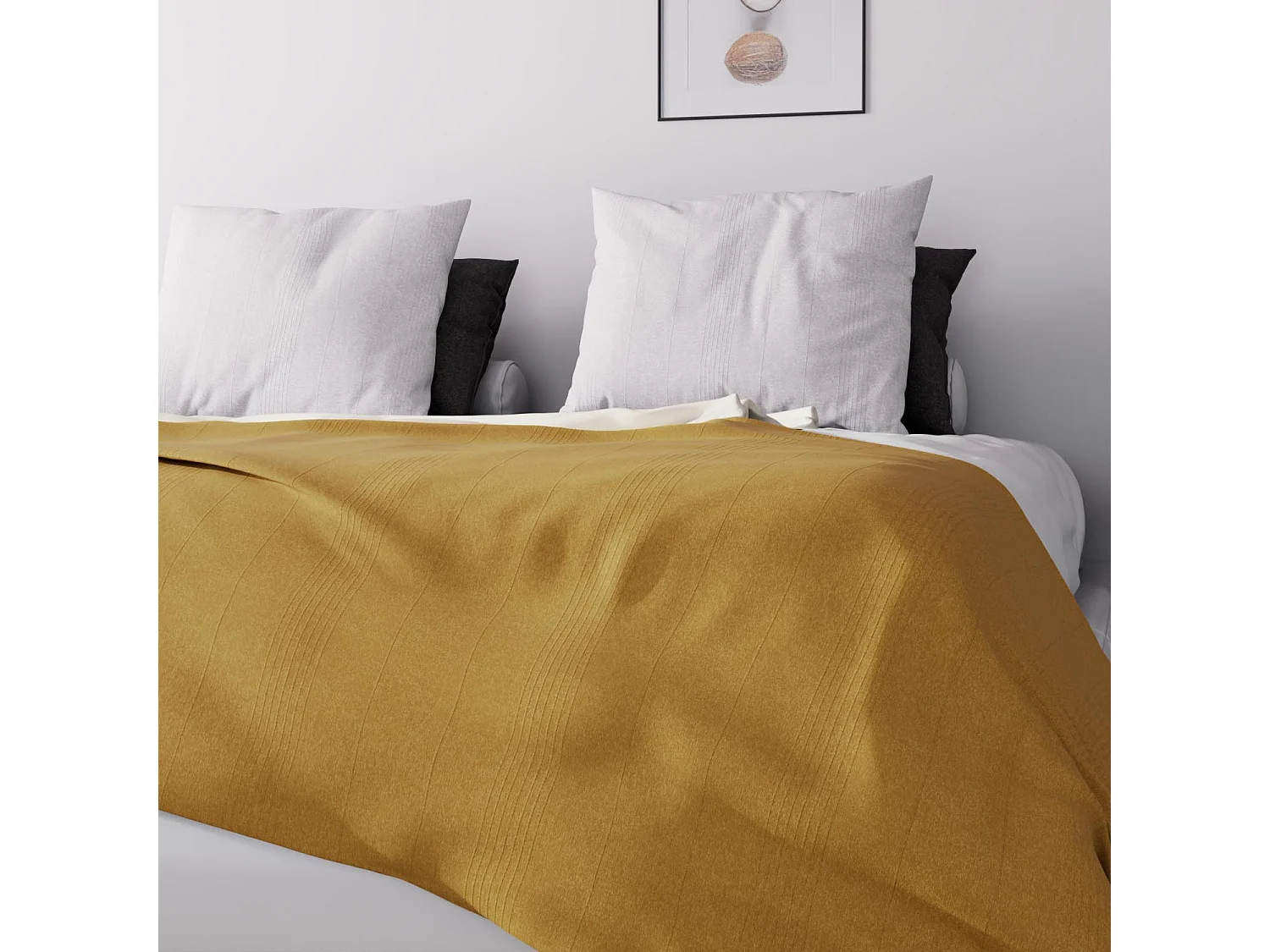 Colcha 220x240 cm mostaza Adele