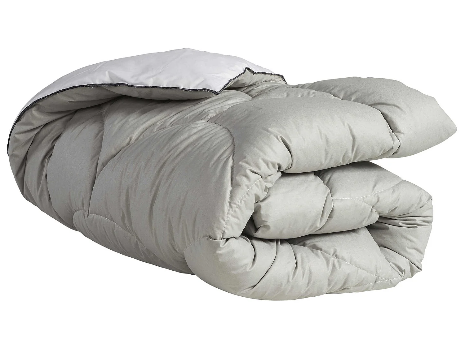 Édredon gonflant bicolore blanc-gris Terre de Nuit 90x150