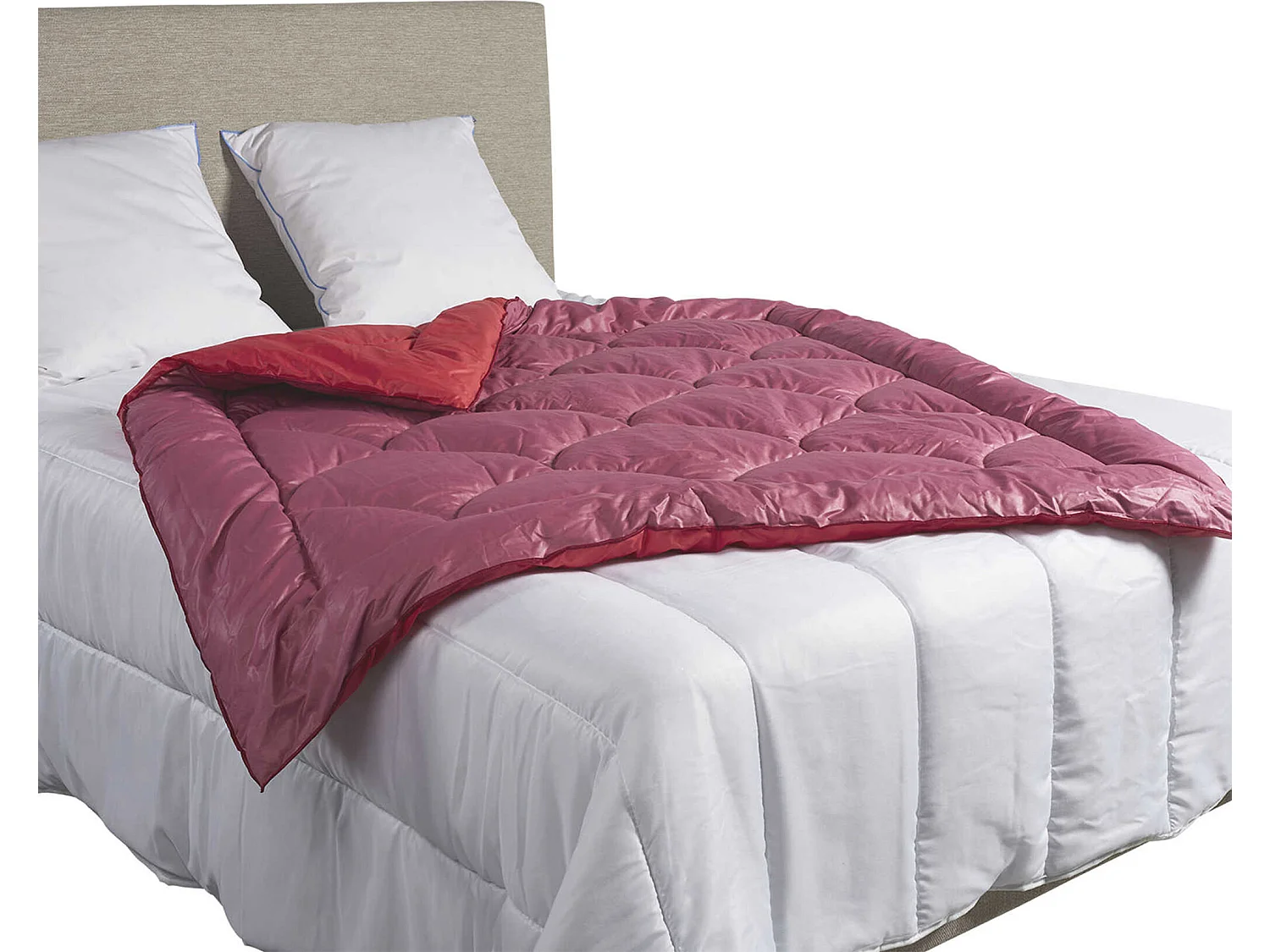 Édredon gonflant bicolore cerise-violet Terre de Nuit 140x150