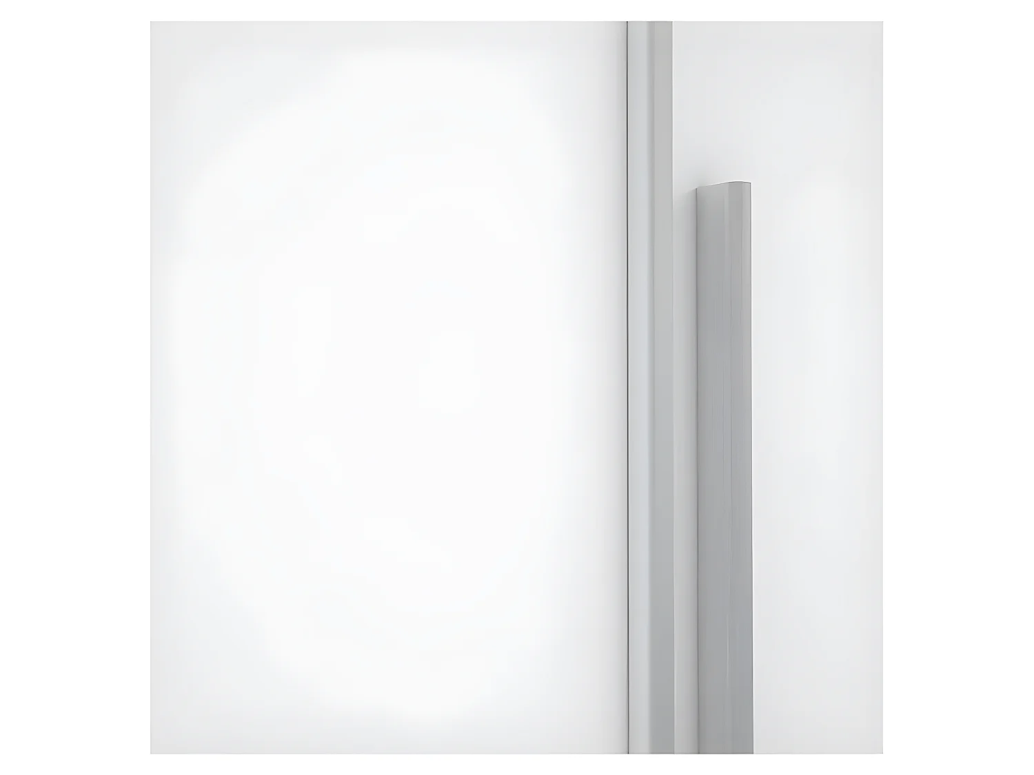 Kledingkast - Mat wit - 2 draaideuren + 2 schuifdeuren - 270 x 61 x 210 cm - NARAGO