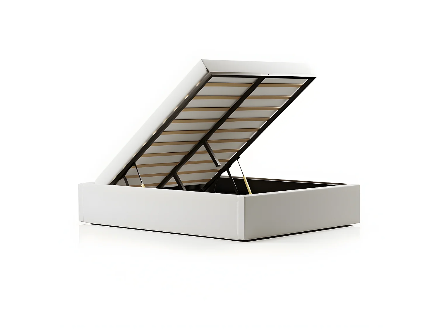 Sommier coffre de rangement Room - Blanc - 180x200 cm