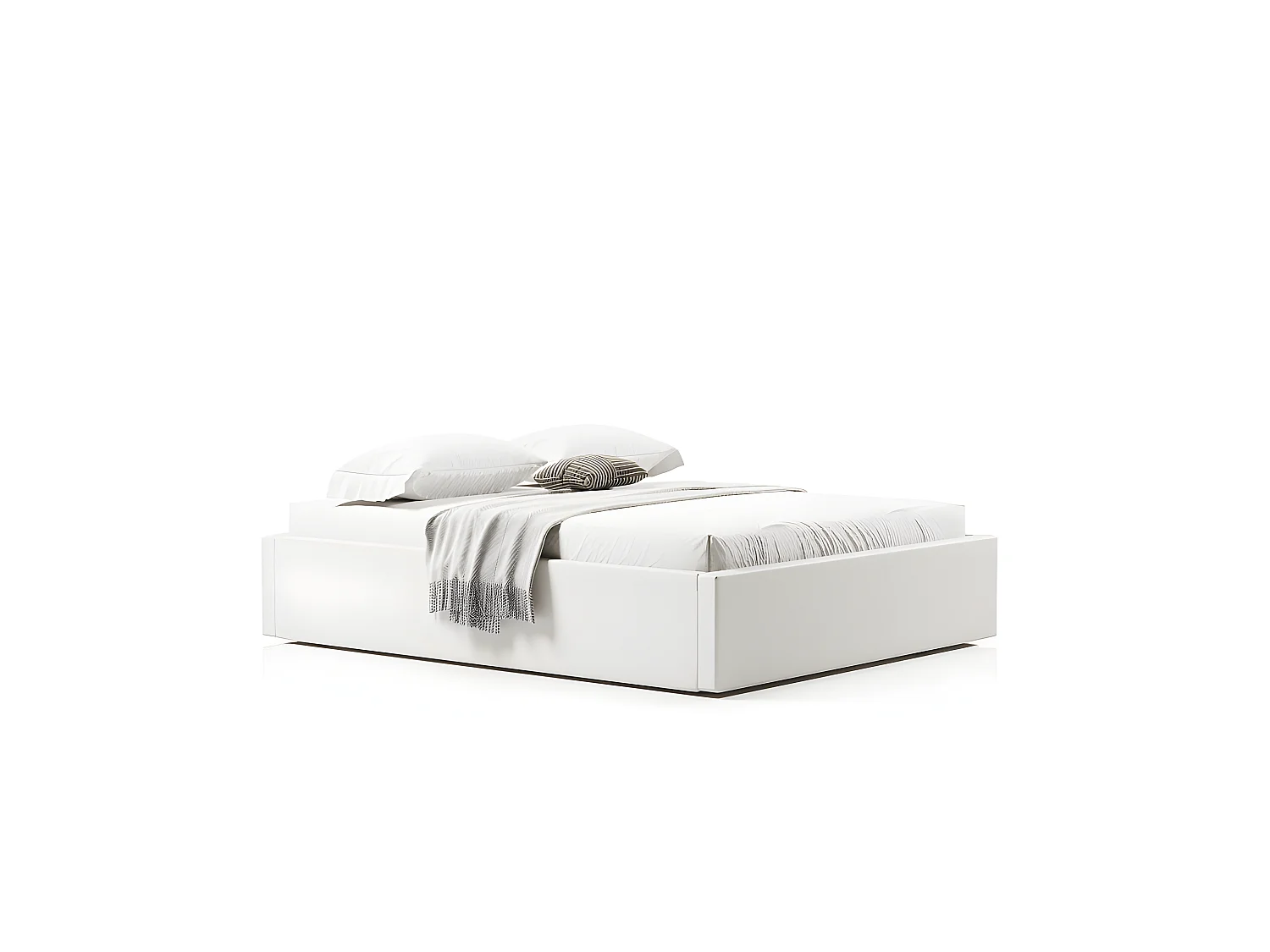 Sommier coffre de rangement Room - Blanc - 180x200 cm