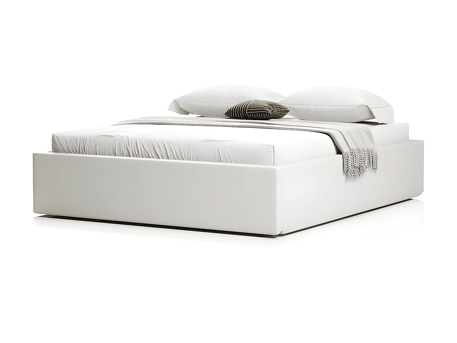 Sommier coffre de rangement Room - Blanc - 180x200 cm