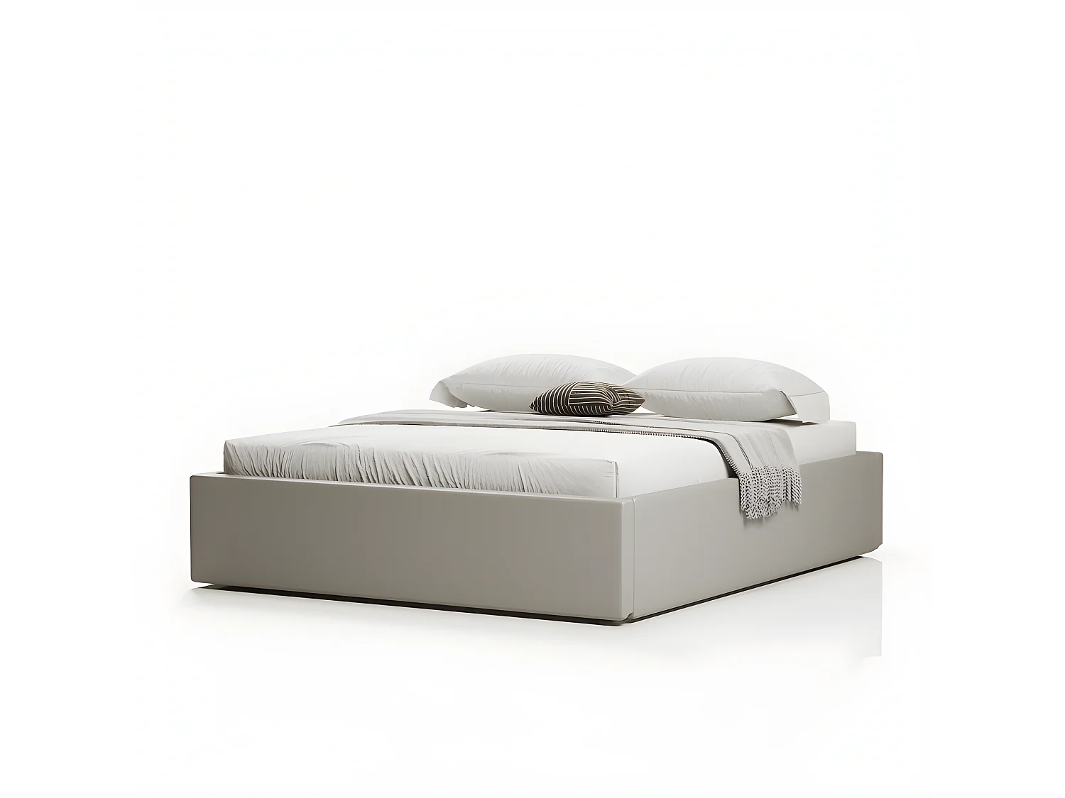 Sommier Coffre De Rangement Room - Couleurs - Gris, Tailles - 140x190