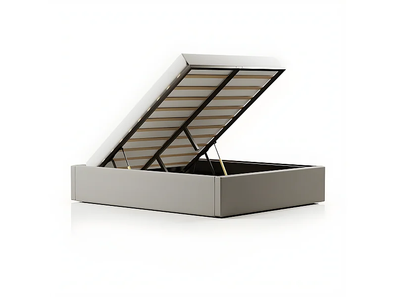 Sommier Coffre De Rangement Room - Couleurs - Gris, Tailles - 140x190