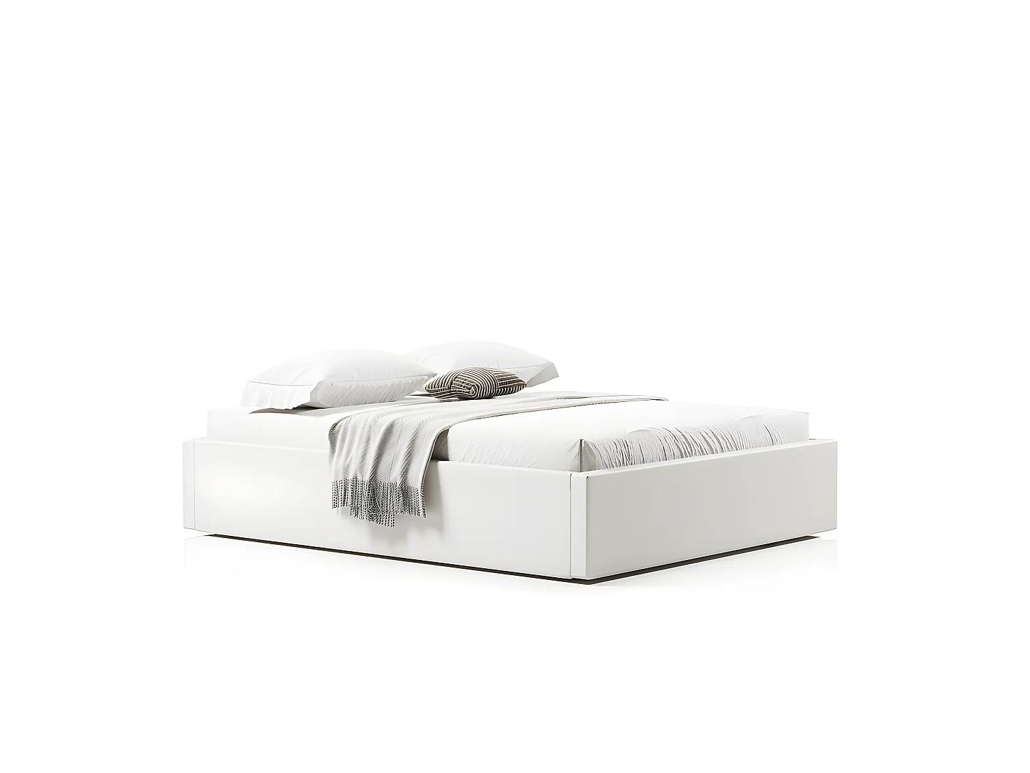 Sommier coffre de rangement Room - Blanc- 160x200 cm